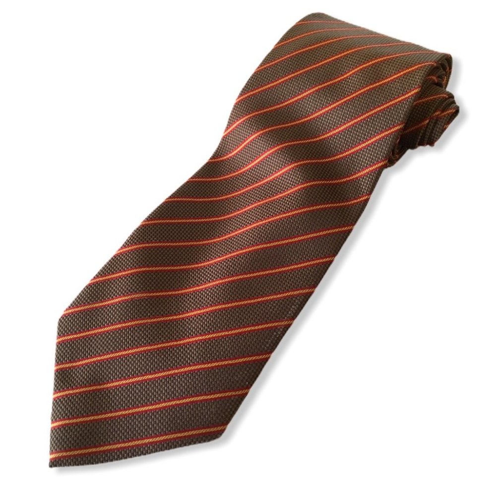 🌞3/25 Nucci Tie coffe red gold